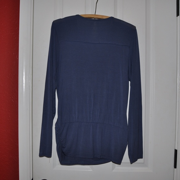 New KNOX ROSE Embroidered V-Neck Banded Top [D4] - Picture 6 of 8